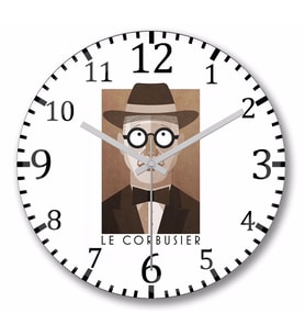 Le Corbusier    Duvar  Saati Bombeli Gercek Cam