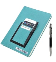 KANGURULU TARİHSİZ DEFTER - AJANDA  İSME ÖZEL KALEM HEDİYELİ (Turkuaz)