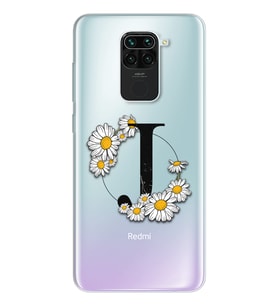 Papatya Harf Tasarım Süper Şeffaf Silikon Telefon Kılıfı Xiomai Redmi Note 9 J-H