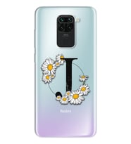 Papatya Harf Tasarım Süper Şeffaf Silikon Telefon Kılıfı Xiomai Redmi Note 9 J-H