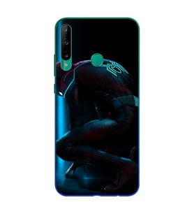 Örümcek Adam Tasarım Süper Şeffaf Silikon Telefon Kılıfı Huawei P40 Lite E