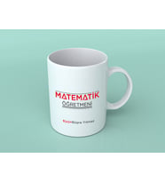 Matematik Öğretmenine Özel Tasarım Kişiye Özel Kupa Bardak