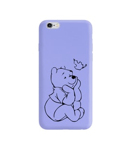 Iphone 6 Çizgi Tasarımlı Mor Lansman Telefon Kılıfı