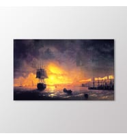 Arty Tablo Ayışıklı Akşamda Odessa Görünümü, 1846 Tablo (Karışık)