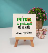 Petrol Ve Doğalgaz Mühendisi Dekoratif Taş Baskı
