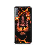Aslan Neon Tasarım Süper Şeffaf Silikon Telefon Kılıfı Samsung A7 (2017)
