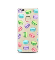 Macaron Tasarımlı Süper Şeffaf Silikon Telefon Kılıfı Huawei P10 Lite   
