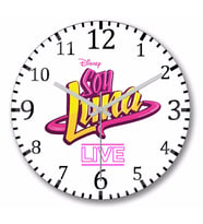 Soy Luna En Vivo Duvar Saati Bombeli Gercek Cam