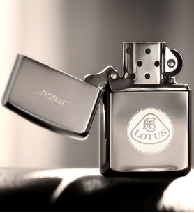 BK Gift Kişiye Özel Lotus Benzinli Gümüş Gri Metal Çakmak