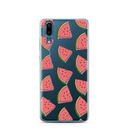 Karpuz Tasarımlı Süper Şeffaf Silikon Telefon Kılıfı Huawei P20   