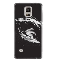 Kılıfland Samsung Galaxy Note 4 Kılıf Silikon Resimli Kapak Astronaut Surf Stok 266