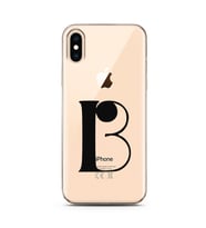 Iphone Xs Max Harf Tasarımlı Telefon Kılıfı B-Harfi 