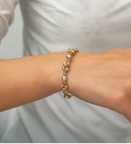 Papatya Silver Dorica Toplu Renkli Fantezi 925 Ayar Gümüş Bileklik