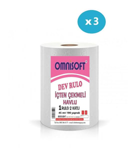 Omnisoft Dev Rulo Kağıt Havlu 3'lü Paket