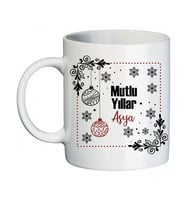 Yeni Yılın Kutlu Olsun Yılbaşı Hediyesi İsimli Kişiye Özel Kupa Bardak