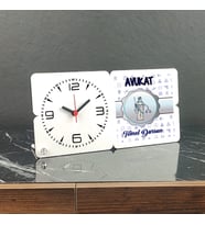 Avukata Hediye Ahşap Masa Saati 002