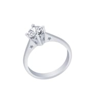 Diamond Line-Gülaylar Altın 14 Ayar Tektaş Yüzük