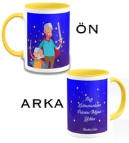 BK Gift Kişiye Özel Babalar Günü Temalı Sarı Kupa Bardak 27347s