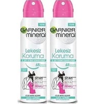 Garnier Mineral Lekesiz Koruma Ferah Koku Sprey Deodorant 150 Ml Parfüm X 2 Adet