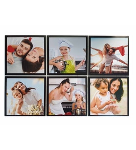 Yapışan Kare 6 lı Foto blok çerçeveler(20x20)