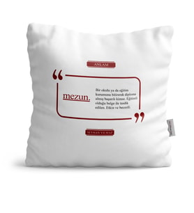 BK Gift Kişiye Özel Mezun Dekoratif Yastık  2