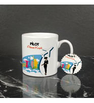 Pilot Kupa Bardak ve Anahtarlık Set