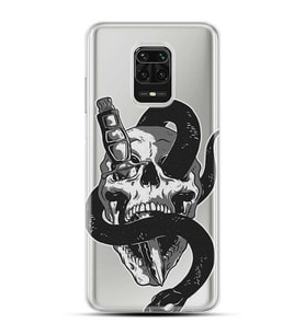 Kılıfland Xiaomi Redmi Note 9 Pro Kılıf Silikon Resimli Kapak Skull Knife Stok 667