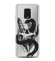 Kılıfland Xiaomi Redmi Note 9 Pro Kılıf Silikon Resimli Kapak Skull Knife Stok 667