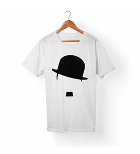 Charlie Chaplin Çocuk Beyaz Tişört
