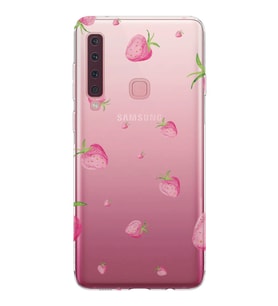 Kılıfland Samsung Galaxy A9 2018 Kılıf Silikon Resimli Kapak Strawberry's Stok 117