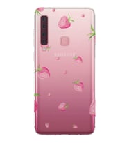 Kılıfland Samsung Galaxy A9 2018 Kılıf Silikon Resimli Kapak Strawberry's Stok 117