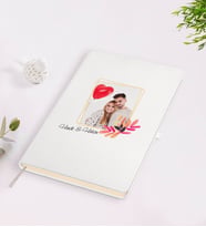 BK Gift Kişiye Özel Sevgililer Günü Temalı İsimli Fotoğraflı Beyaz Defter-29