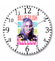 Billie Eilish  Duvar Saati  Bombeli  Gercek Cam