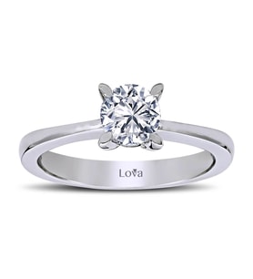 Lova F Renk 0,50 Karat Pırlanta Tektaş Yüzük - 1010034