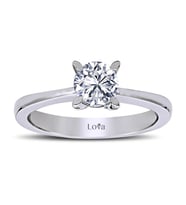 Lova F Renk 0,50 Karat Pırlanta Tektaş Yüzük - 1010034