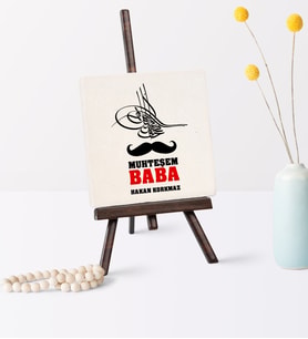 Babalar Gününe Özel Muhteşem Baba Şovaleli Doğal Taş  1