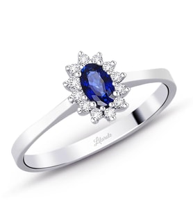 0.45 Ct. Safir Pırlanta Yüzük
