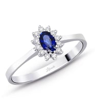 0.45 Ct. Safir Pırlanta Yüzük