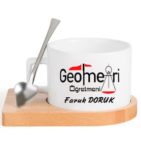 Geometri Öğretmeni  FİNCAN Seti (Beyaz)