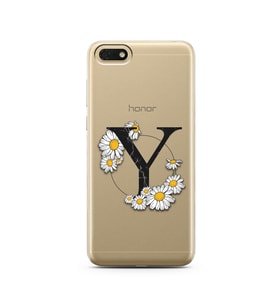 Papatya Harf Tasarım Süper Şeffaf Silikon Telefon Kılıfı Huawei Honor 7s-Y5 (201