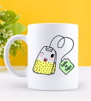 BK Gift Kişiye Özel Salla Be Tasarımlı Beyaz Kupa Bardak-1