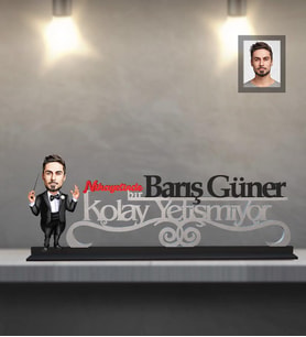Kişiye Özel Orkestra Şefi Karikatürlül Kolay Yetişmiyor Ahşap Biblo  Bay-1