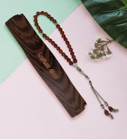 BK Gift Kişiye Özel Ahşap Kutulu Tesbih Model 1