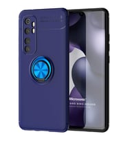 Microsonic Xiaomi Mi Note 10 Lite Kılıf Kickstand Ring Holder Lacivert
