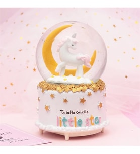 Best Friends Unicorn ışıklı Kar Küresi
