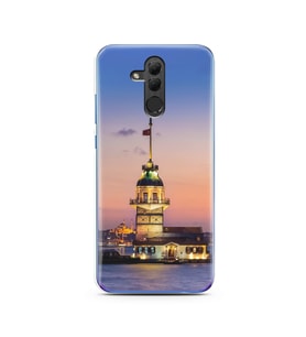 Kız Kulesi Tasarımlı Süper Şeffaf Silikon Telefon Kılıfı Huawei Honor 20 Lite