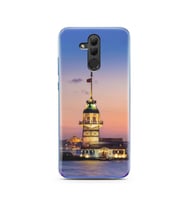 Kız Kulesi Tasarımlı Süper Şeffaf Silikon Telefon Kılıfı Huawei Honor 20 Lite