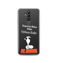 Snoopy Tasarımlı Süper Şeffaf Silikon Telefon Kılıfı Huawei Mate 20 Lite 
