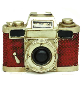 Dekoratif Metal Fotoğraf Makinesi