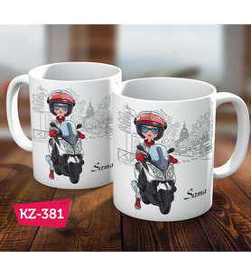 Kişiye Özel İsimli Motor Hediye Kupa Bardak